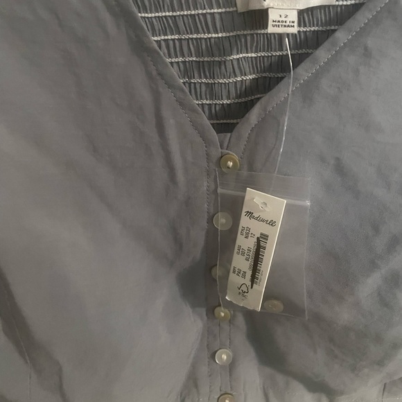 Madewell Soft-drape Gwen Crop Vest Top Grey Size 12 - Picture 5 of 8